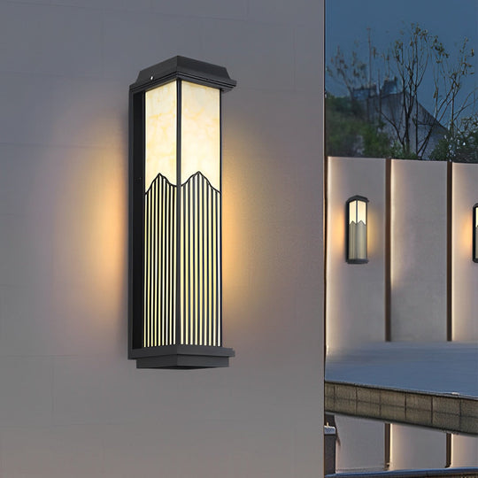 Solar Powered Waterproof Outdoor Wall Light with Remote