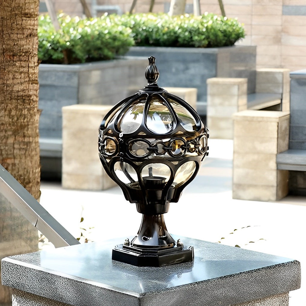 Creative Round Ball Waterproof LED European Style Fence Post Lights