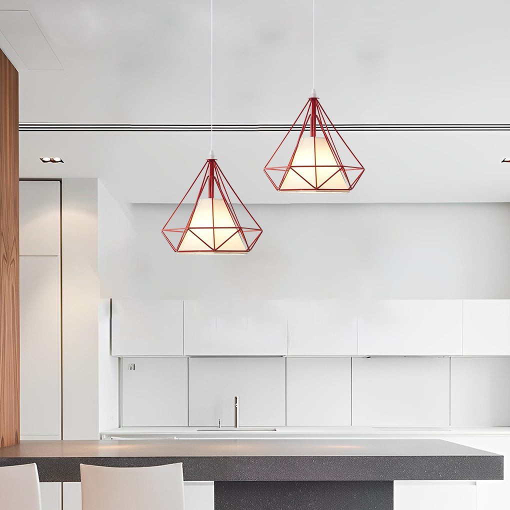 Geometric Metal LED Country Pendant Light