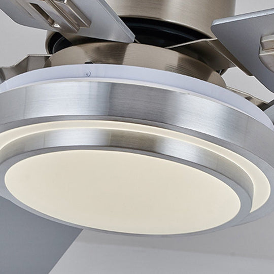 52 Inch Nordic Ceiling Fan with Remote Control and Frequency Conversion