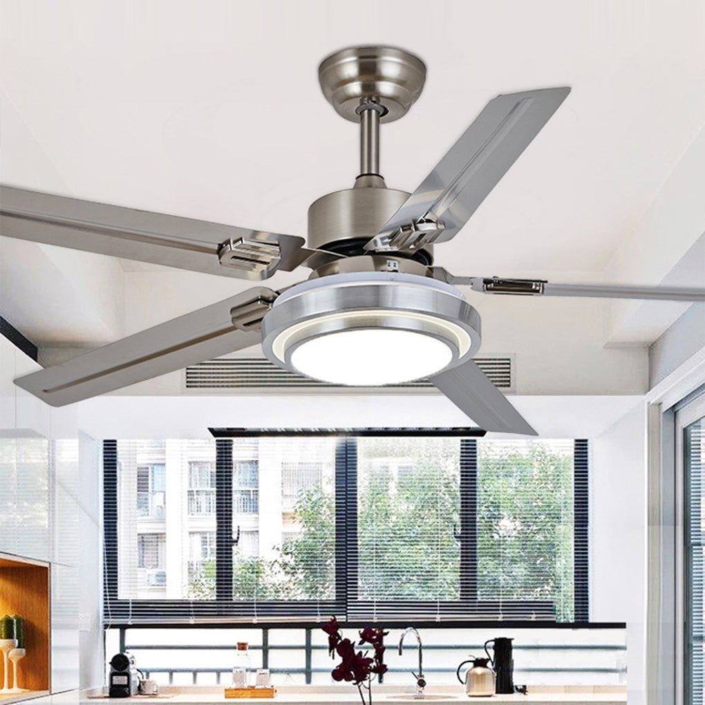 52 Inch Nordic Ceiling Fan with Remote Control and Frequency Conversion