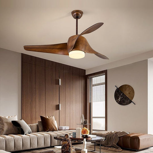 52 Inch Ceiling Fan with Remote, Timer, and Three Color Dimming LED Light