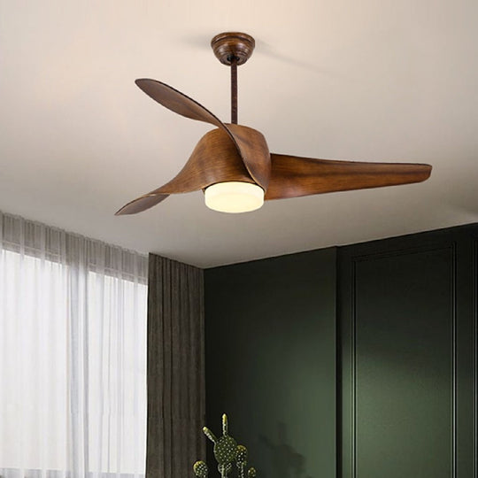 52 Inch Ceiling Fan with Remote, Timer, and Three Color Dimming LED Light