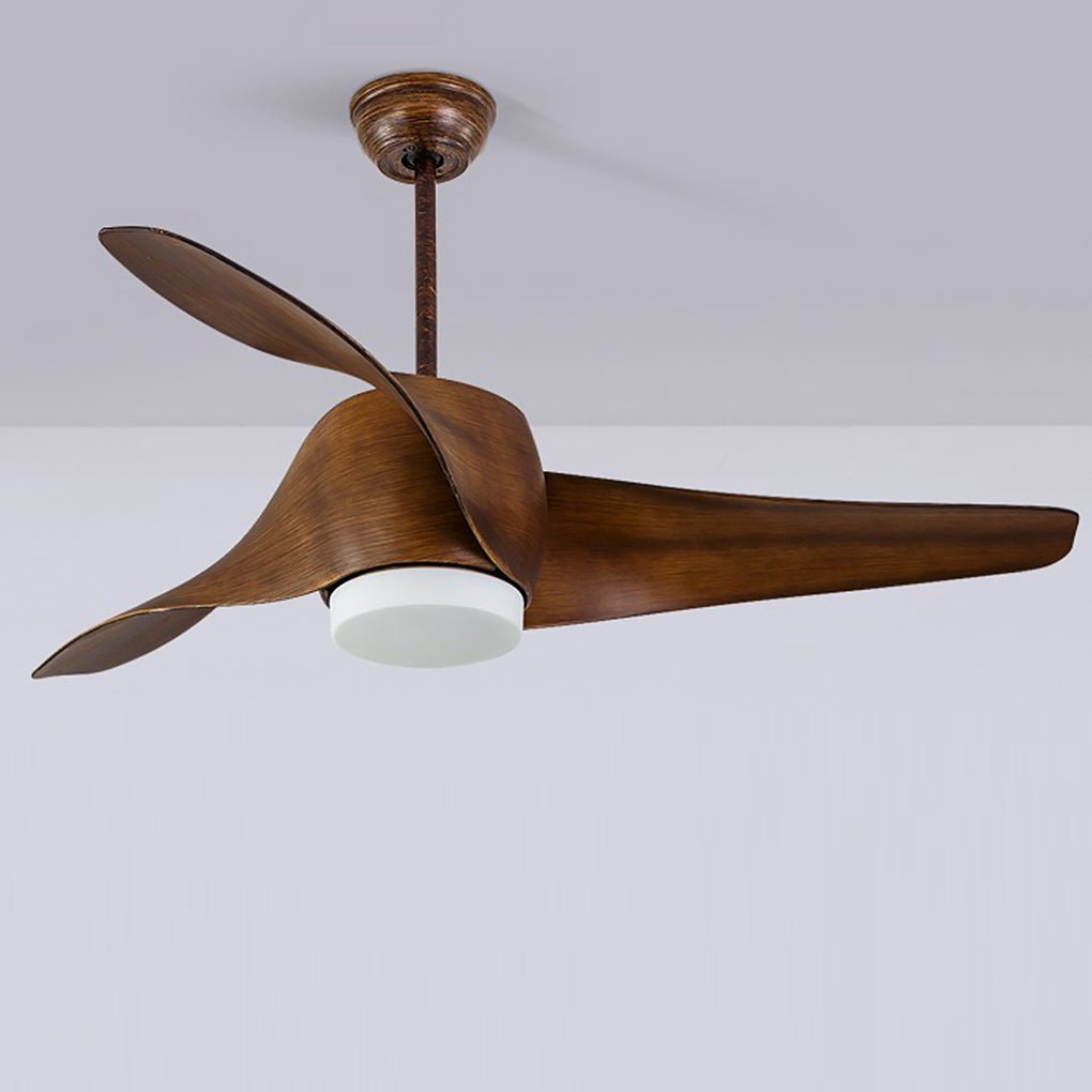 52 Inch Ceiling Fan with Remote, Timer, and Three Color Dimming LED Light