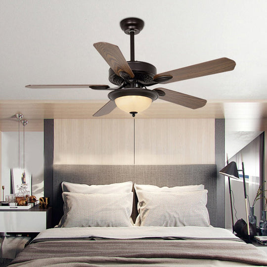 52 Inch Variable Frequency Ceiling Fan with LED Light and Remote Control