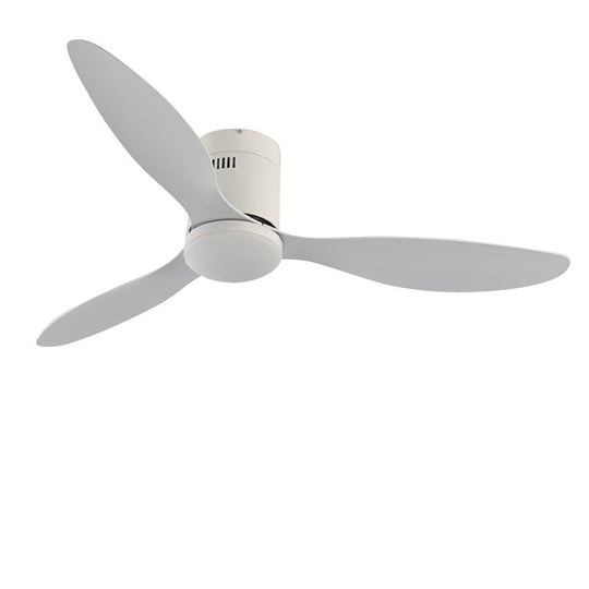 52 Inch Remote Control Ceiling Fan with Three-Color Dimming LED Light