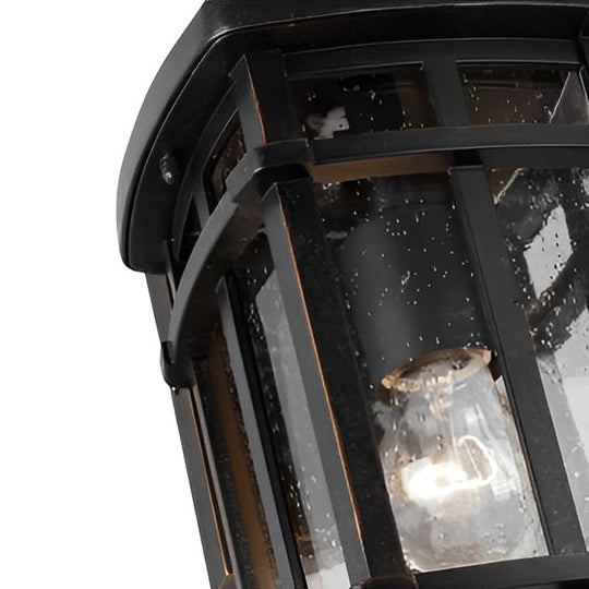 Retro Bubbles Glass Outdoor Wall Light
