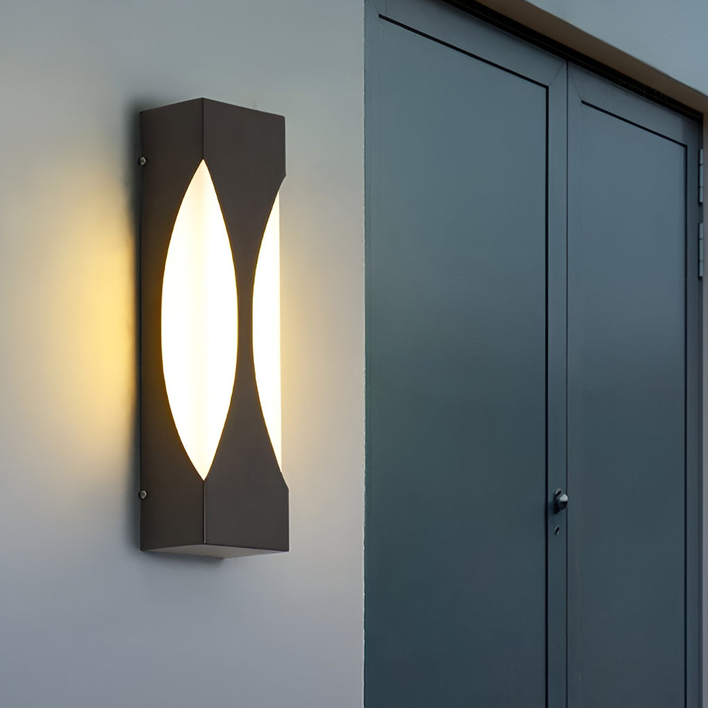 Creative Rectangular LED Outdoor Wall Sconce Waterproof Light