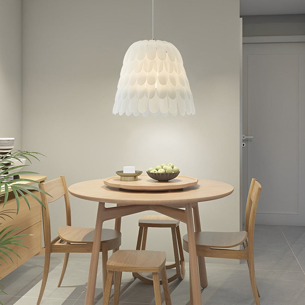 Acrylic Feathers Creative Three Step Dimming Modern Chandelier