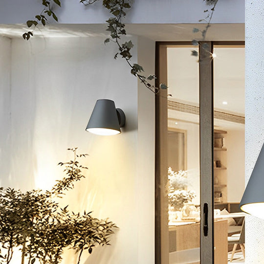 Cone Shape LED Waterproof Modern Outdoor Wall Lamp