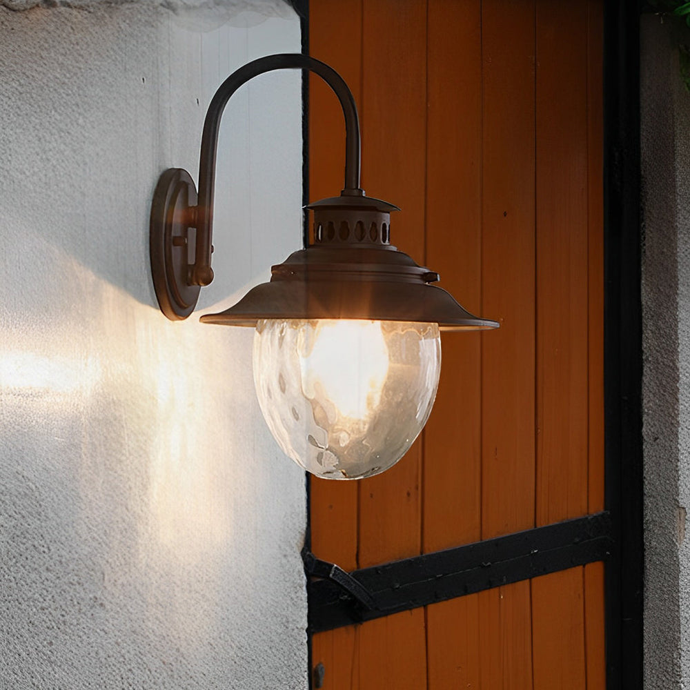 Creative Glass and Metal Modern Waterproof Outdoor Wall Lamp