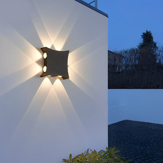 Four Way LED Waterproof Outdoor Wall Facade Light