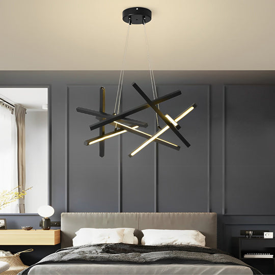 8-Light Modern LED – Sputnik Chandelier Stylish Ceiling Lighting