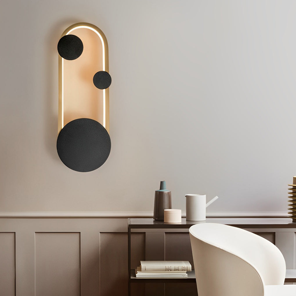 Round Decor Three Step Dimming Nordic LED Wall Sconce