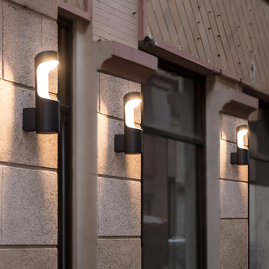 Creative Black Modern Outdoor Wall Lamp with LED