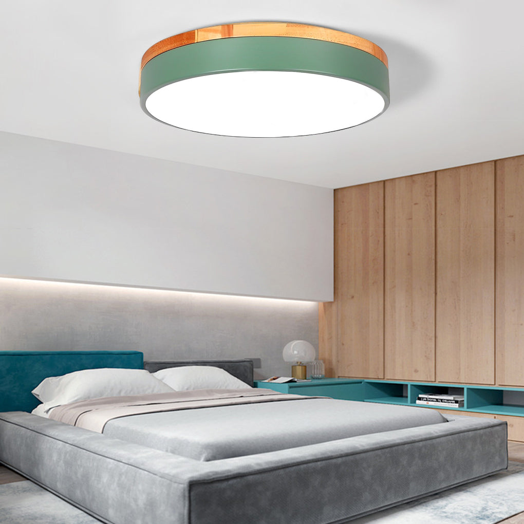 12-Inch Circular LED Modern Flush Mount Ceiling Light