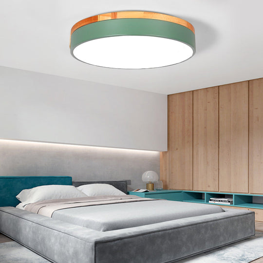 12-Inch Circular LED Modern Flush Mount Ceiling Light
