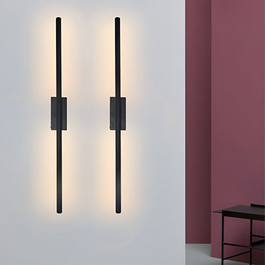 Electroplated Metal Linear LED Wall Sconce