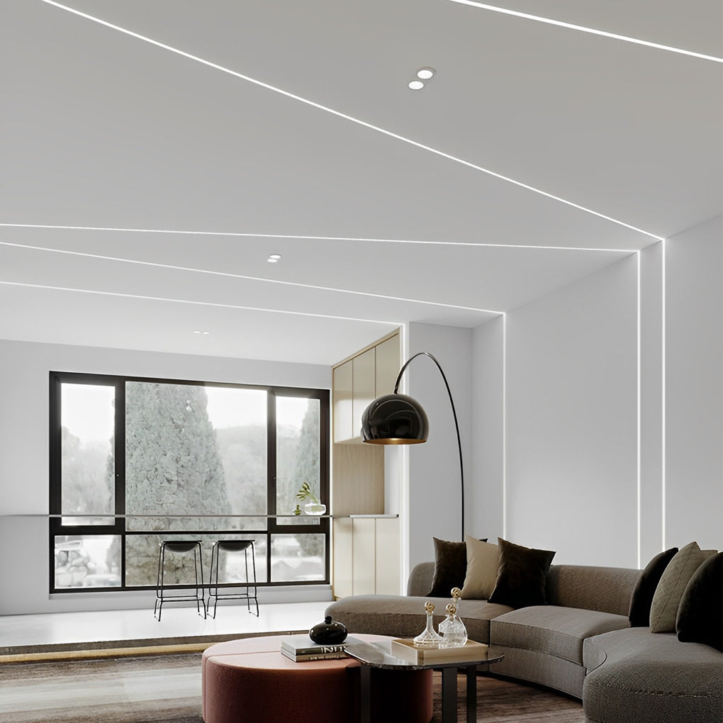 Mini Recessed Invisible LED Strip Cabinet Lights (Set of 4)