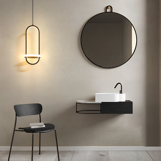 Round Creative Three-Step Dimming LED Nordic Chandelier Pendant Light
