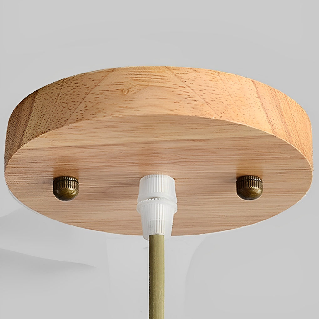Round Bamboo Hand Woven Pendant Light – Nature Inspired Country Ceiling Light