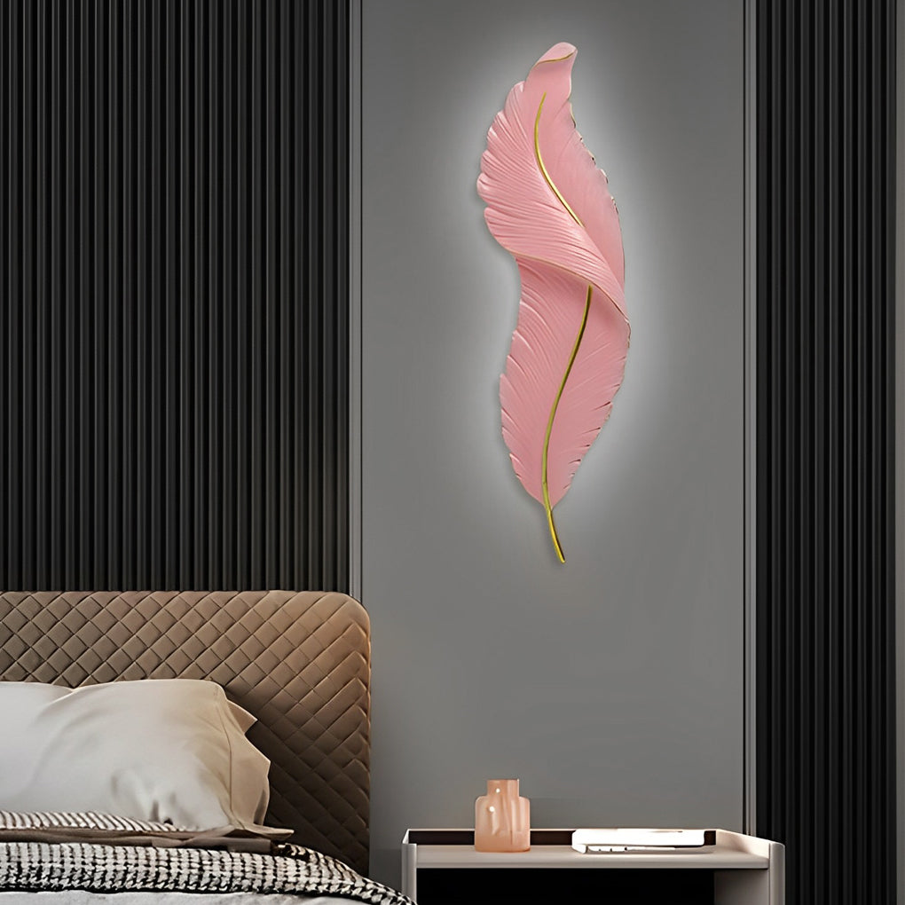 Creative Feather Wall Light LED Luxury Modern Wall Sconce