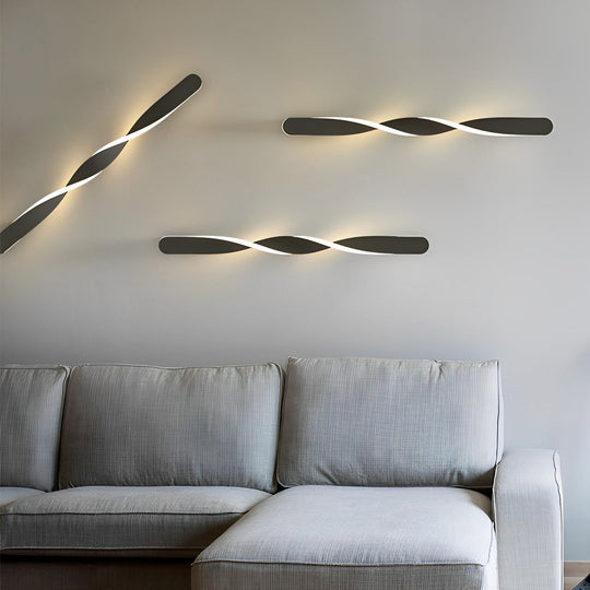 Spiral-Shaped 29W Minimalist LED Wall Sconce