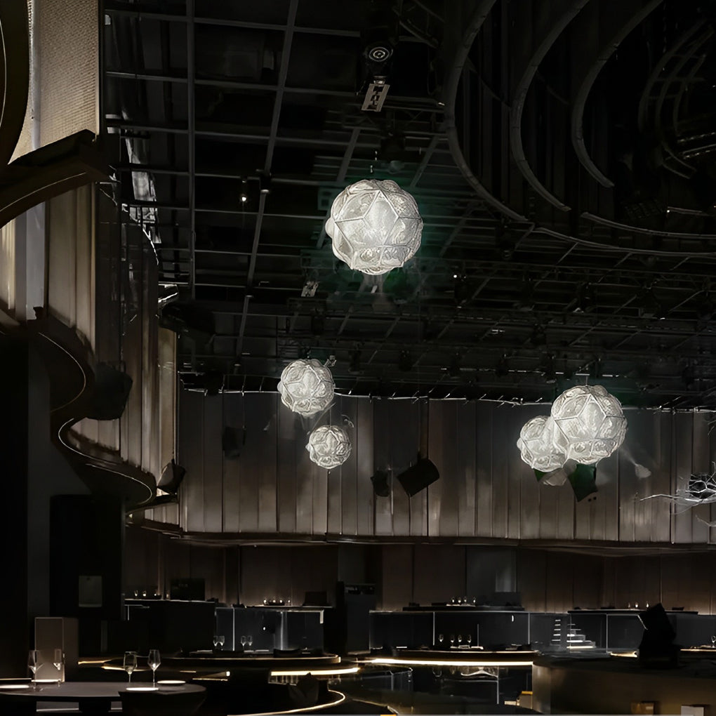 Irregular Ball 3D Stainless Steel Postmodern Chandelier Pendant Light
