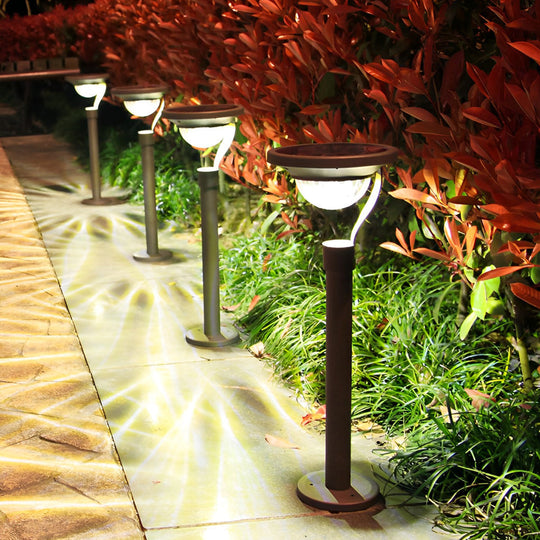 Modern Solar Half-Sphere LED Lawn Lamp