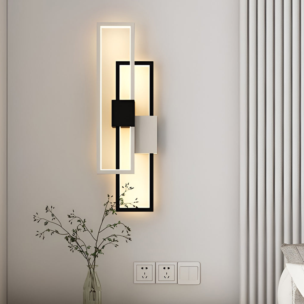 Rectangular Three-Color LED Nordic Wall Lamp