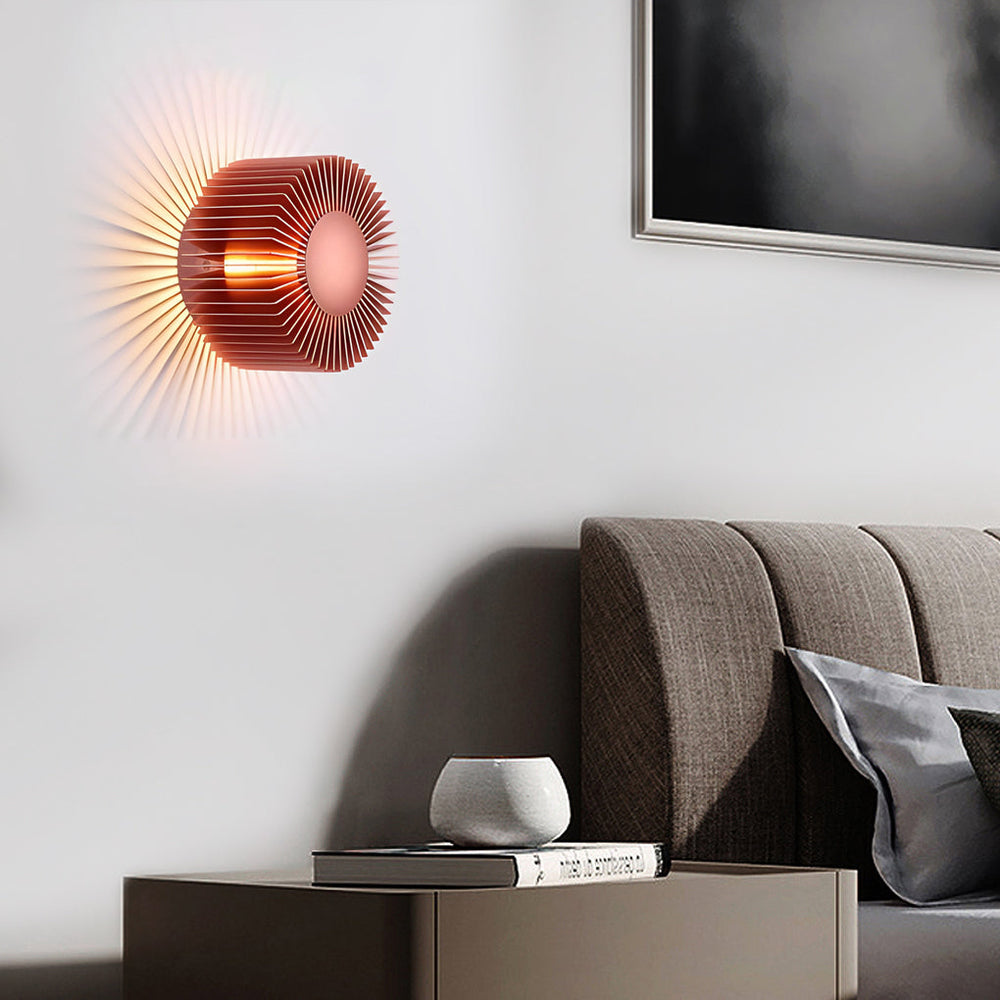 Round Sun Flowers LED Modern Decorative Wall Light