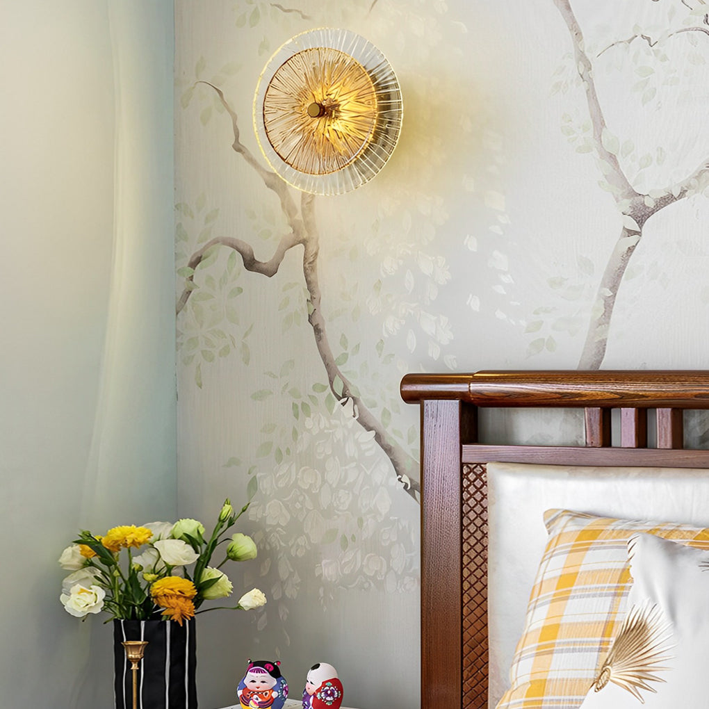 Creative Round Glass Luxury LED Post-Modern Wall Lamp