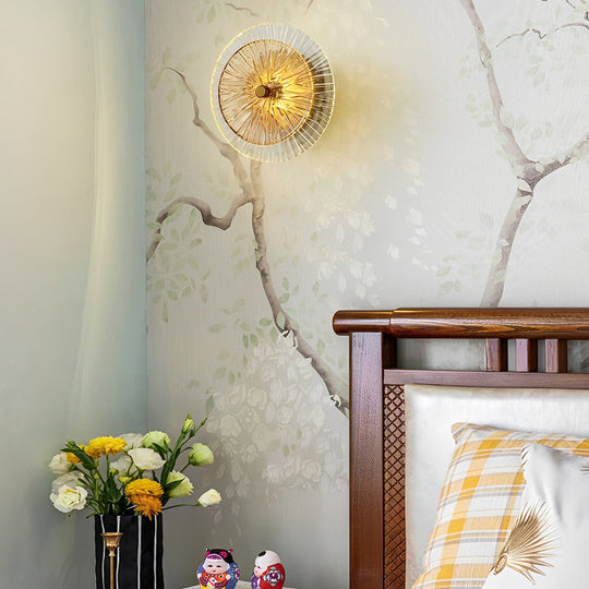 Creative Round Glass Luxury LED Post-Modern Wall Lamp