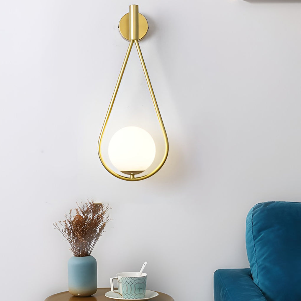 Water Drop Shaped LED Nordic Wall Lamp – Modern Wall Sconce