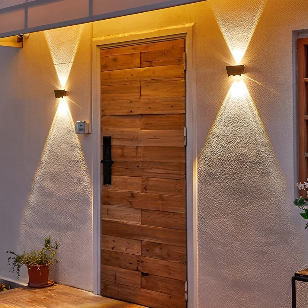 Creative Up and Down Black LED Outdoor Wall Washer Light
