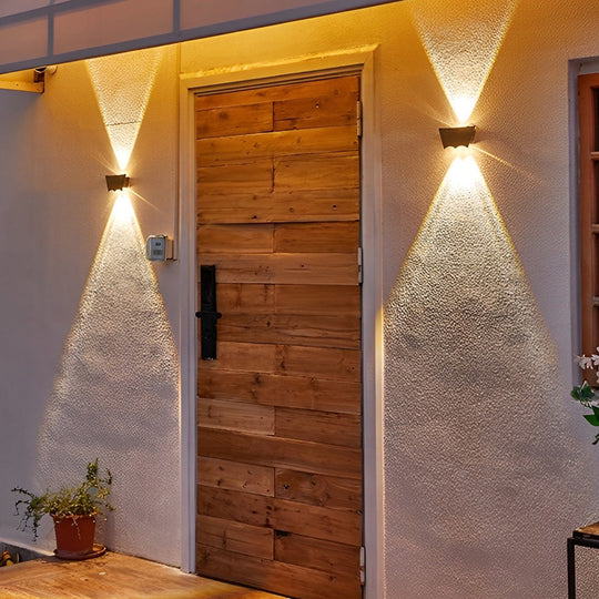 Creative Up and Down Black LED Outdoor Wall Washer Light
