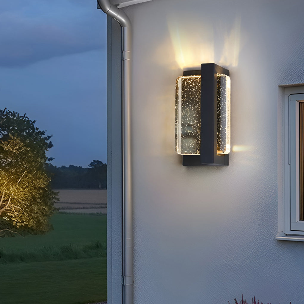 Creative Crystal LED Outdoor Wall Sconce Waterproof Light