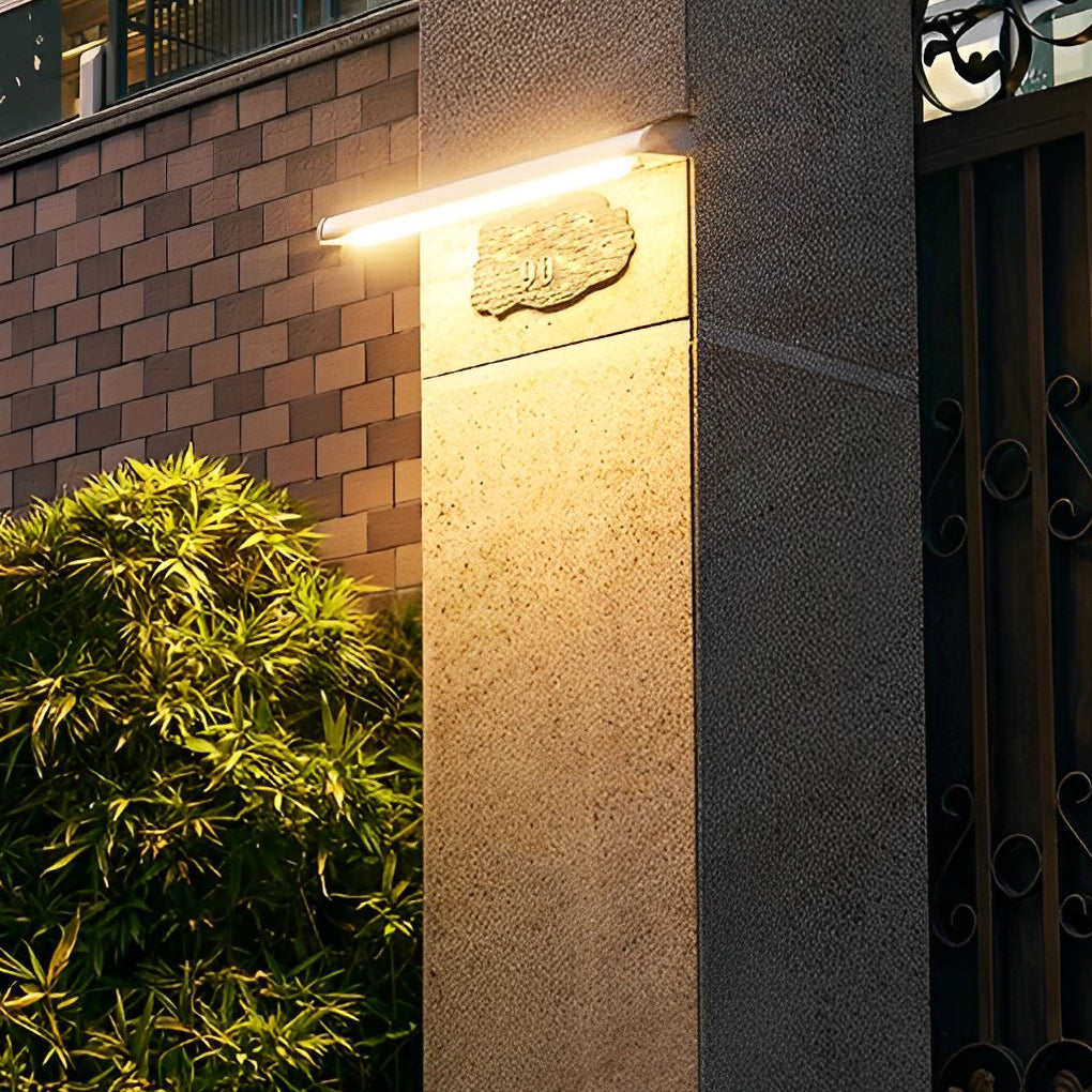 Rectangular Adjustable Waterproof LED Solar Wall Lamp