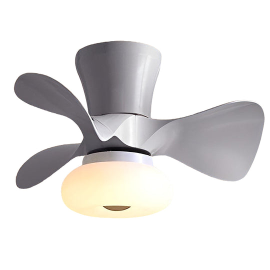 Macaron Color 3-Step Dimming LED Nordic Inverter Ceiling Fan Light