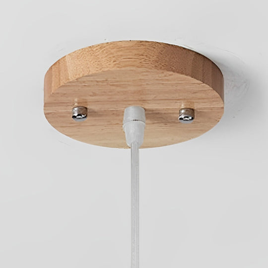 16'' Round Bamboo Pendant Light for Farmhouse and Modern Living Spaces