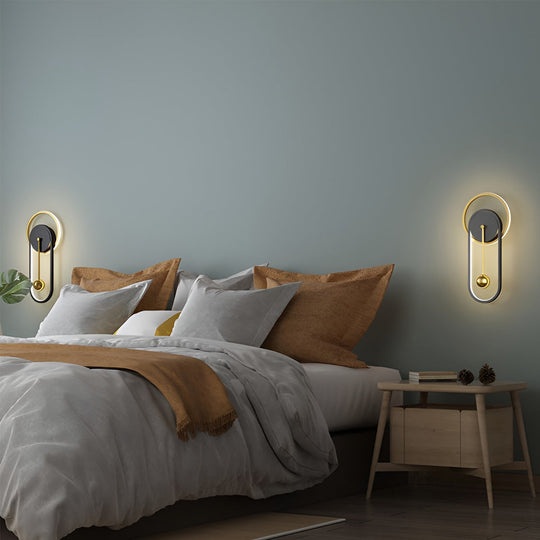 Creative Clock Shaped Nordic LED Wall Lamp