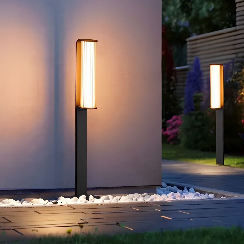 Back-to-Back Dual Cylinder LED Pathway Lights