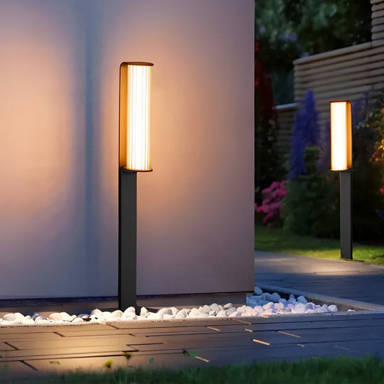 Back-to-Back Dual Cylinder LED Pathway Lights