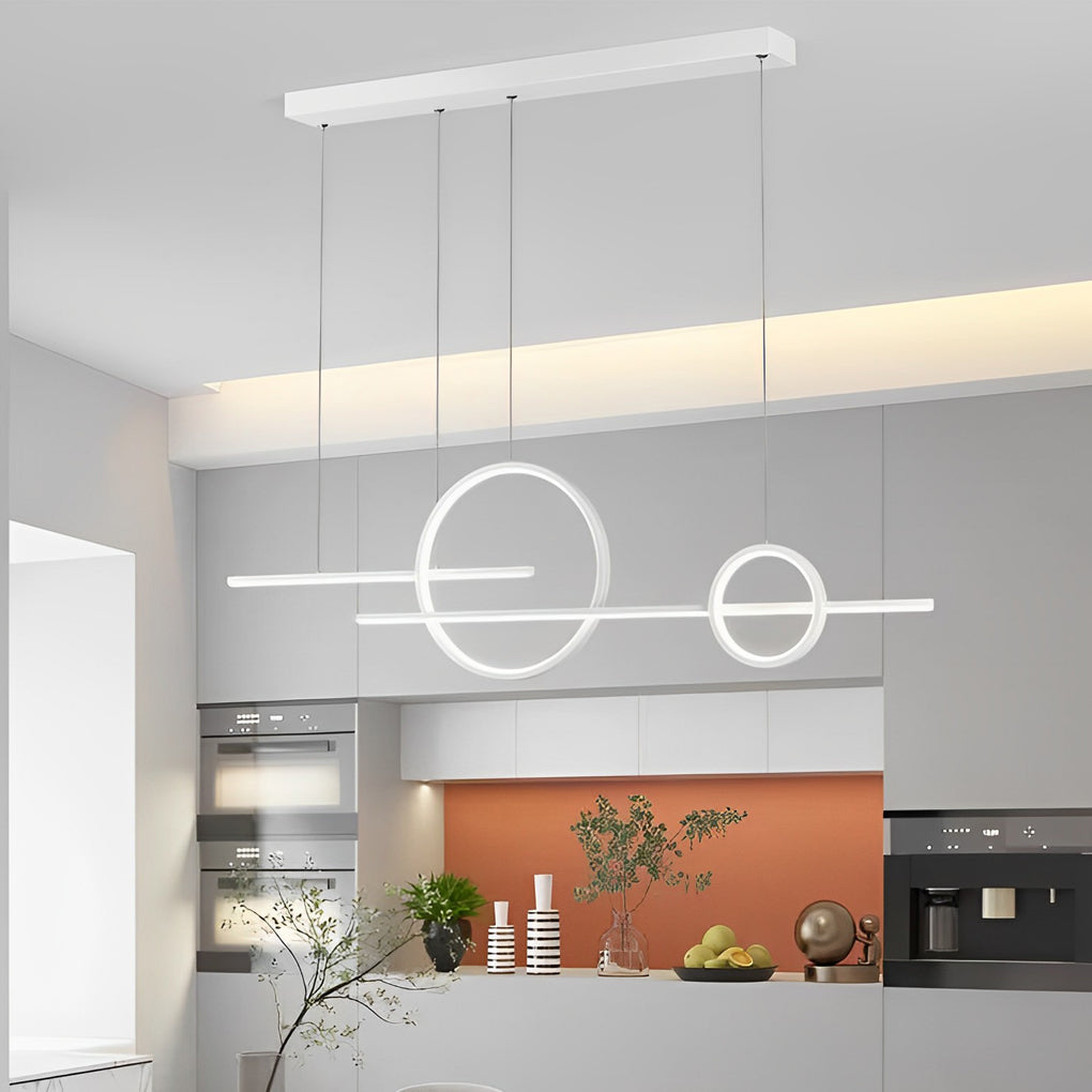 Circles Three-Step & Stepless Dimmable LED Chandelier