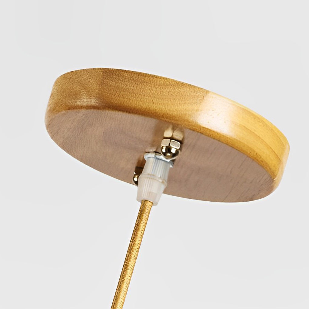 Creative Wood Pine Cones LED Japanese Style Chandelier