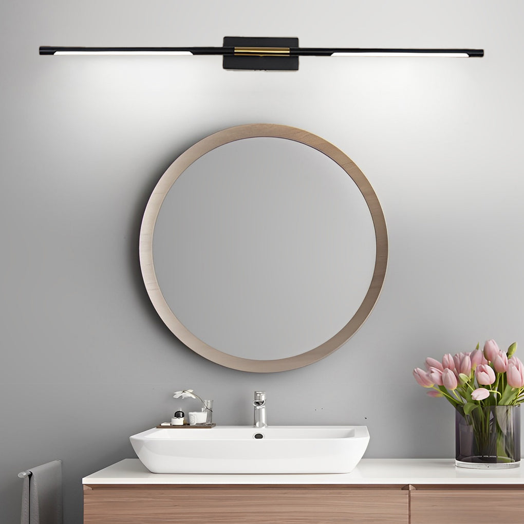 Black & Gold Linear LED Bathroom Vanity Light Bar