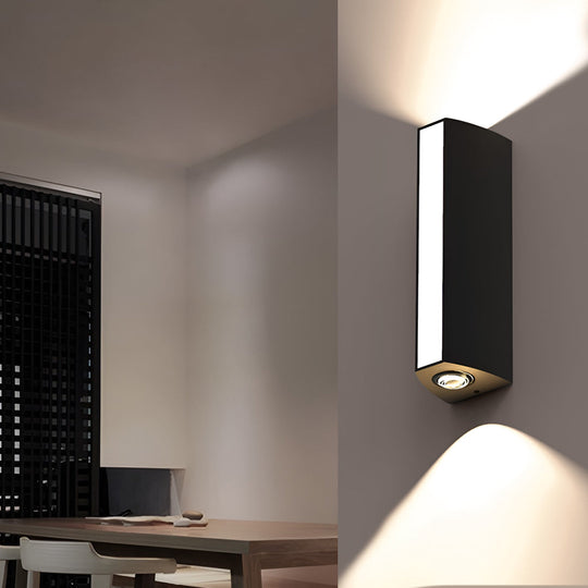 Rectangular LED Up and Down Waterproof Wall Lamp
