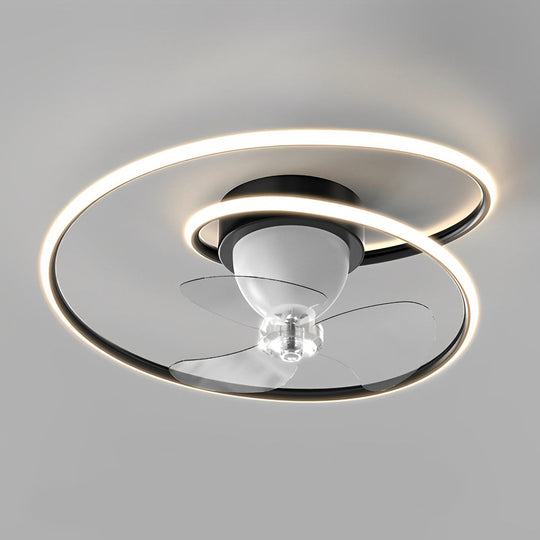 Smart 360° Rotating Ceiling Fan with Stepless Dimming LED and App Control