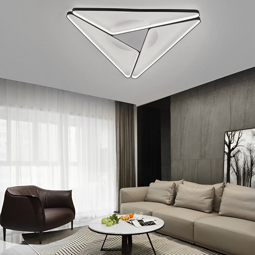Geometric Design Modern LED Flush Mount Ceiling Light