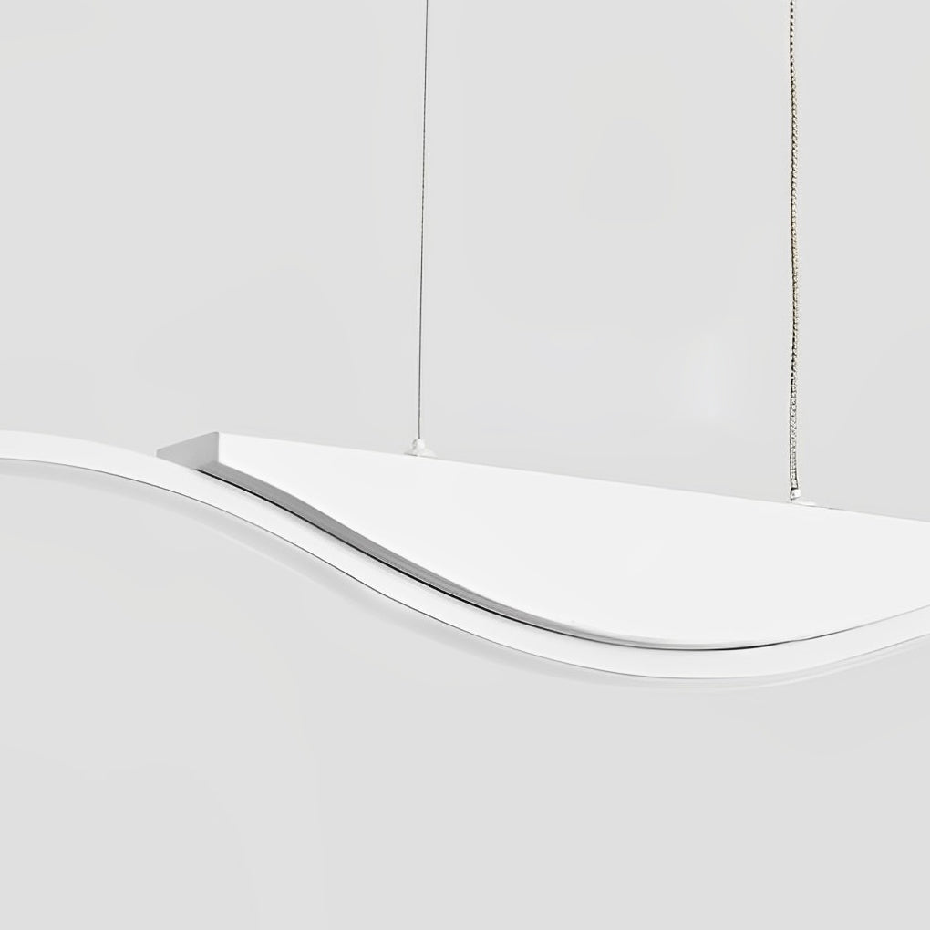 Minimalist Wave Dimmable Modern LED Chandelier